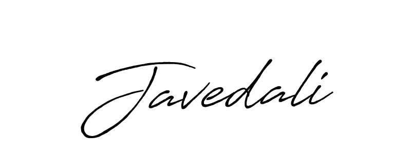 Make a beautiful signature design for name Javedali. With this signature (Antro_Vectra_Bolder) style, you can create a handwritten signature for free. Javedali signature style 7 images and pictures png