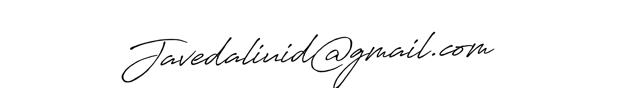 Make a beautiful signature design for name Javedaliuid@gmail.com. With this signature (Antro_Vectra_Bolder) style, you can create a handwritten signature for free. Javedaliuid@gmail.com signature style 7 images and pictures png