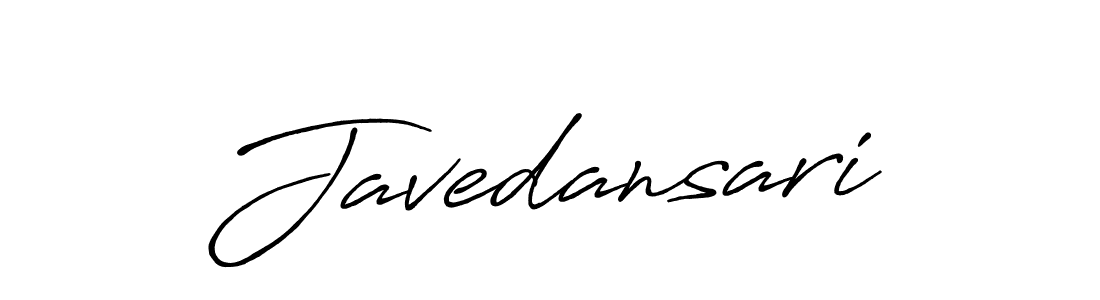 Create a beautiful signature design for name Javedansari. With this signature (Antro_Vectra_Bolder) fonts, you can make a handwritten signature for free. Javedansari signature style 7 images and pictures png