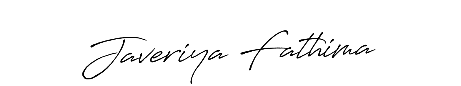 Javeriya Fathima stylish signature style. Best Handwritten Sign (Antro_Vectra_Bolder) for my name. Handwritten Signature Collection Ideas for my name Javeriya Fathima. Javeriya Fathima signature style 7 images and pictures png