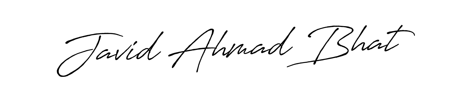 Design your own signature with our free online signature maker. With this signature software, you can create a handwritten (Antro_Vectra_Bolder) signature for name Javid Ahmad Bhat. Javid Ahmad Bhat signature style 7 images and pictures png