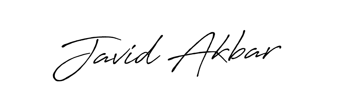 How to make Javid Akbar name signature. Use Antro_Vectra_Bolder style for creating short signs online. This is the latest handwritten sign. Javid Akbar signature style 7 images and pictures png