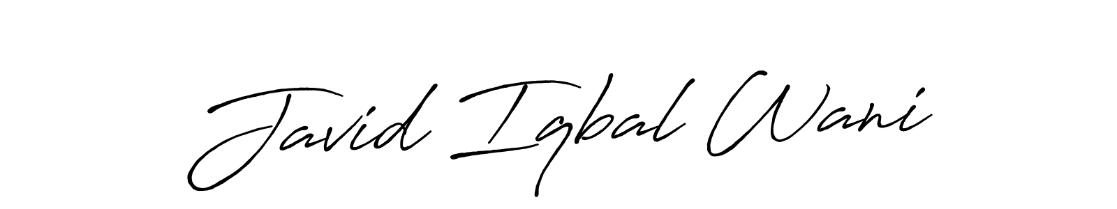 How to make Javid Iqbal Wani signature? Antro_Vectra_Bolder is a professional autograph style. Create handwritten signature for Javid Iqbal Wani name. Javid Iqbal Wani signature style 7 images and pictures png