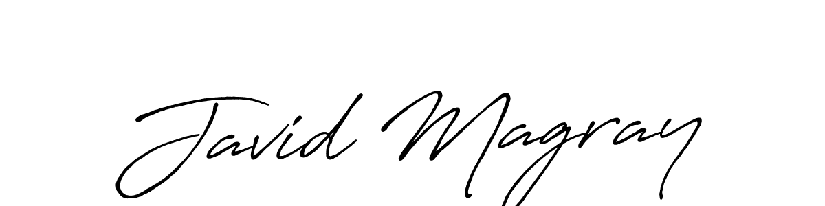 How to make Javid Magray name signature. Use Antro_Vectra_Bolder style for creating short signs online. This is the latest handwritten sign. Javid Magray signature style 7 images and pictures png