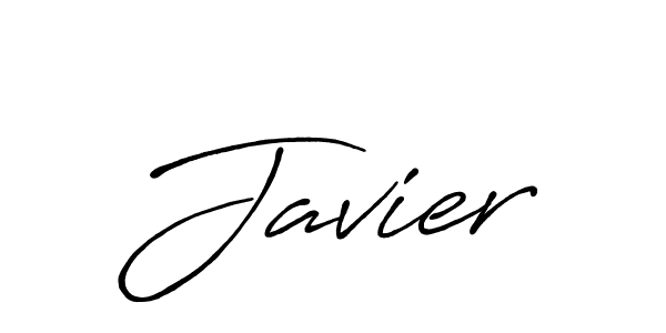 How to make Javier name signature. Use Antro_Vectra_Bolder style for creating short signs online. This is the latest handwritten sign. Javier signature style 7 images and pictures png