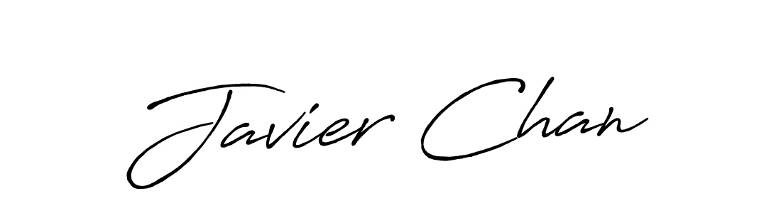 Use a signature maker to create a handwritten signature online. With this signature software, you can design (Antro_Vectra_Bolder) your own signature for name Javier Chan. Javier Chan signature style 7 images and pictures png