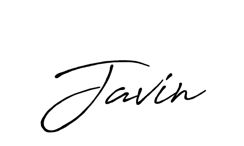 Use a signature maker to create a handwritten signature online. With this signature software, you can design (Antro_Vectra_Bolder) your own signature for name Javin. Javin signature style 7 images and pictures png