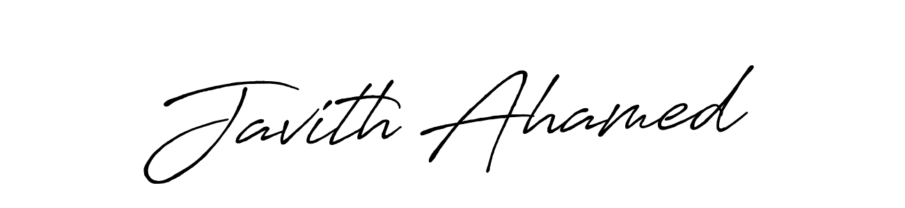 Make a beautiful signature design for name Javith Ahamed. Use this online signature maker to create a handwritten signature for free. Javith Ahamed signature style 7 images and pictures png