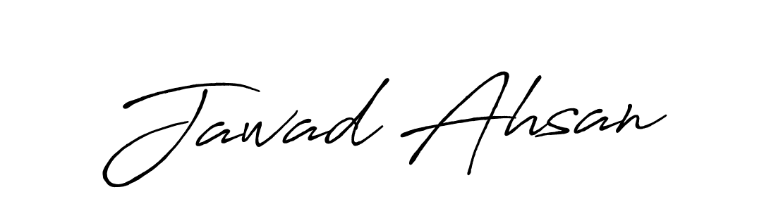 Also we have Jawad Ahsan name is the best signature style. Create professional handwritten signature collection using Antro_Vectra_Bolder autograph style. Jawad Ahsan signature style 7 images and pictures png