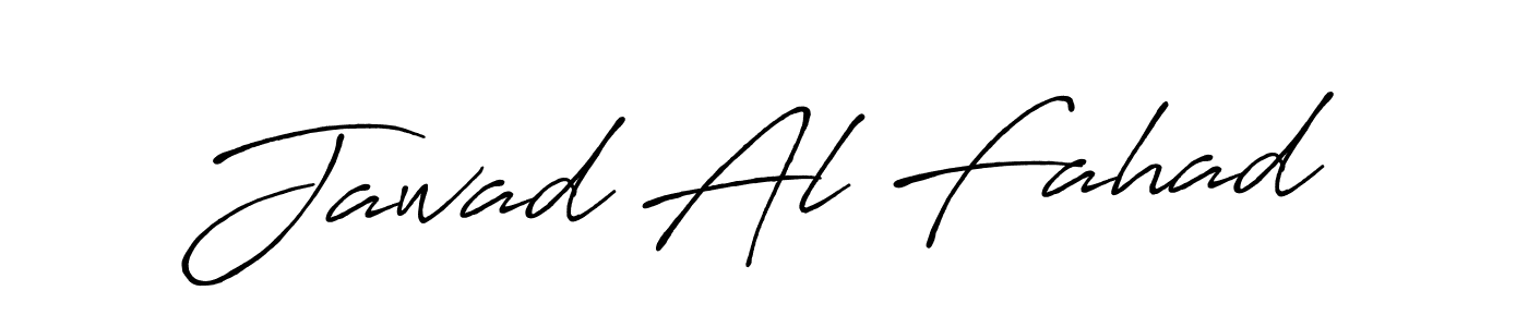 Use a signature maker to create a handwritten signature online. With this signature software, you can design (Antro_Vectra_Bolder) your own signature for name Jawad Al Fahad. Jawad Al Fahad signature style 7 images and pictures png