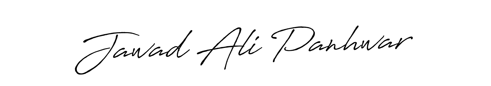 Create a beautiful signature design for name Jawad Ali Panhwar. With this signature (Antro_Vectra_Bolder) fonts, you can make a handwritten signature for free. Jawad Ali Panhwar signature style 7 images and pictures png