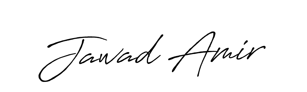 Make a beautiful signature design for name Jawad Amir. With this signature (Antro_Vectra_Bolder) style, you can create a handwritten signature for free. Jawad Amir signature style 7 images and pictures png