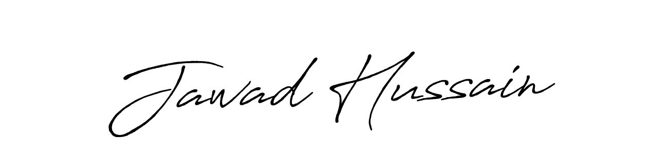 Create a beautiful signature design for name Jawad Hussain. With this signature (Antro_Vectra_Bolder) fonts, you can make a handwritten signature for free. Jawad Hussain signature style 7 images and pictures png