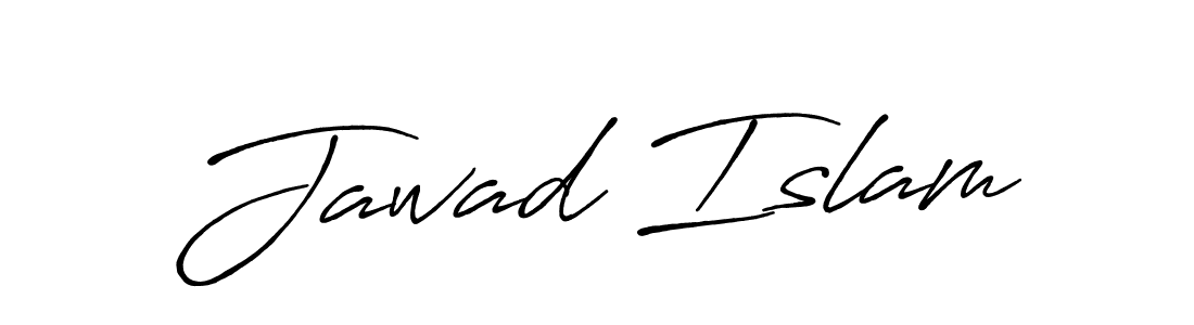 Use a signature maker to create a handwritten signature online. With this signature software, you can design (Antro_Vectra_Bolder) your own signature for name Jawad Islam. Jawad Islam signature style 7 images and pictures png