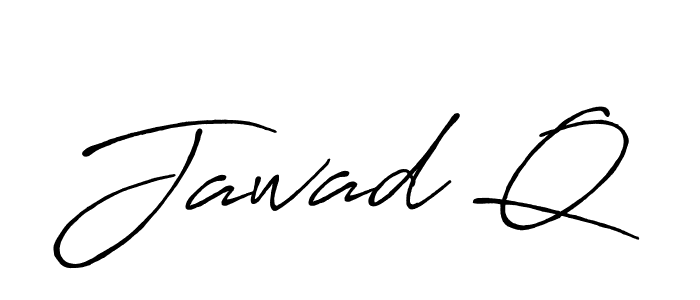 The best way (Antro_Vectra_Bolder) to make a short signature is to pick only two or three words in your name. The name Jawad Q include a total of six letters. For converting this name. Jawad Q signature style 7 images and pictures png