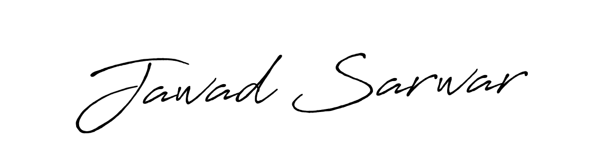 Create a beautiful signature design for name Jawad Sarwar. With this signature (Antro_Vectra_Bolder) fonts, you can make a handwritten signature for free. Jawad Sarwar signature style 7 images and pictures png