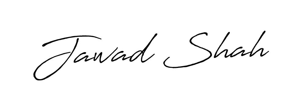 How to make Jawad Shah name signature. Use Antro_Vectra_Bolder style for creating short signs online. This is the latest handwritten sign. Jawad Shah signature style 7 images and pictures png