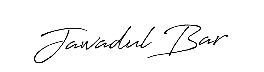 Use a signature maker to create a handwritten signature online. With this signature software, you can design (Antro_Vectra_Bolder) your own signature for name Jawadul Bar. Jawadul Bar signature style 7 images and pictures png