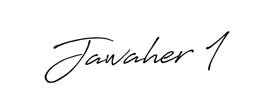 Make a beautiful signature design for name Jawaher 1. With this signature (Antro_Vectra_Bolder) style, you can create a handwritten signature for free. Jawaher 1 signature style 7 images and pictures png