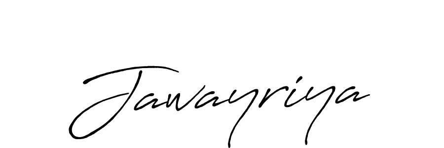 Create a beautiful signature design for name Jawayriya. With this signature (Antro_Vectra_Bolder) fonts, you can make a handwritten signature for free. Jawayriya signature style 7 images and pictures png