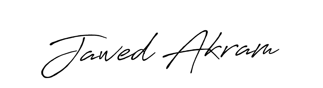 Design your own signature with our free online signature maker. With this signature software, you can create a handwritten (Antro_Vectra_Bolder) signature for name Jawed Akram. Jawed Akram signature style 7 images and pictures png