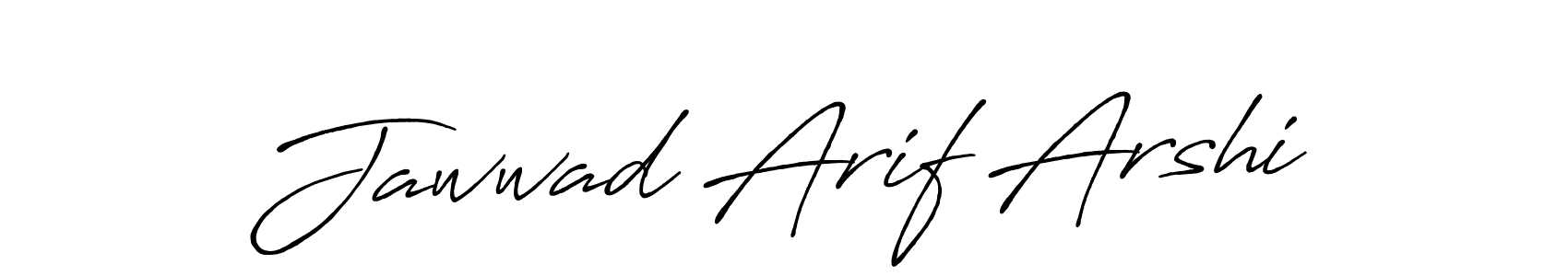 Design your own signature with our free online signature maker. With this signature software, you can create a handwritten (Antro_Vectra_Bolder) signature for name Jawwad Arif Arshi. Jawwad Arif Arshi signature style 7 images and pictures png