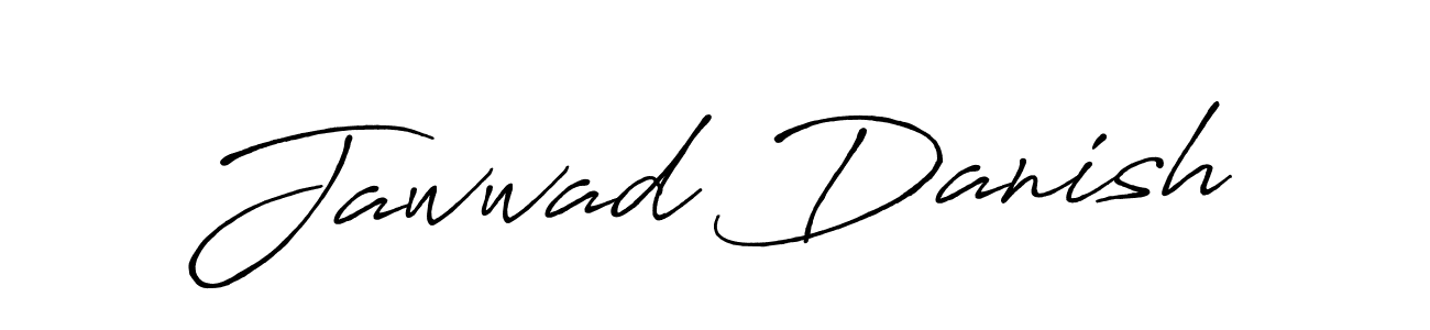Use a signature maker to create a handwritten signature online. With this signature software, you can design (Antro_Vectra_Bolder) your own signature for name Jawwad Danish. Jawwad Danish signature style 7 images and pictures png