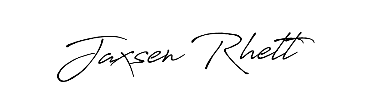 Jaxsen Rhett stylish signature style. Best Handwritten Sign (Antro_Vectra_Bolder) for my name. Handwritten Signature Collection Ideas for my name Jaxsen Rhett. Jaxsen Rhett signature style 7 images and pictures png