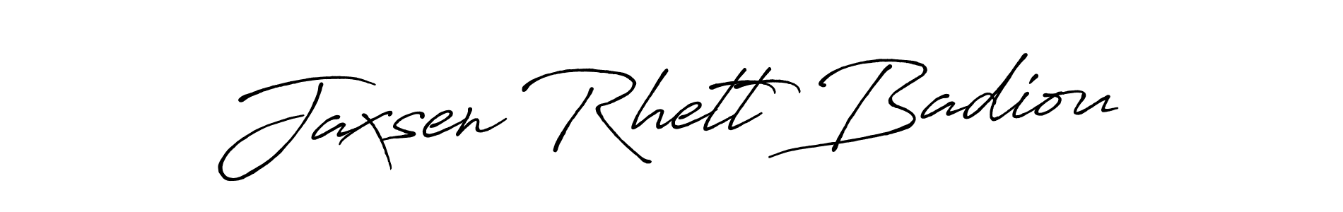 This is the best signature style for the Jaxsen Rhett Badiou name. Also you like these signature font (Antro_Vectra_Bolder). Mix name signature. Jaxsen Rhett Badiou signature style 7 images and pictures png