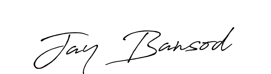 Also You can easily find your signature by using the search form. We will create Jay  Bansod name handwritten signature images for you free of cost using Antro_Vectra_Bolder sign style. Jay  Bansod signature style 7 images and pictures png