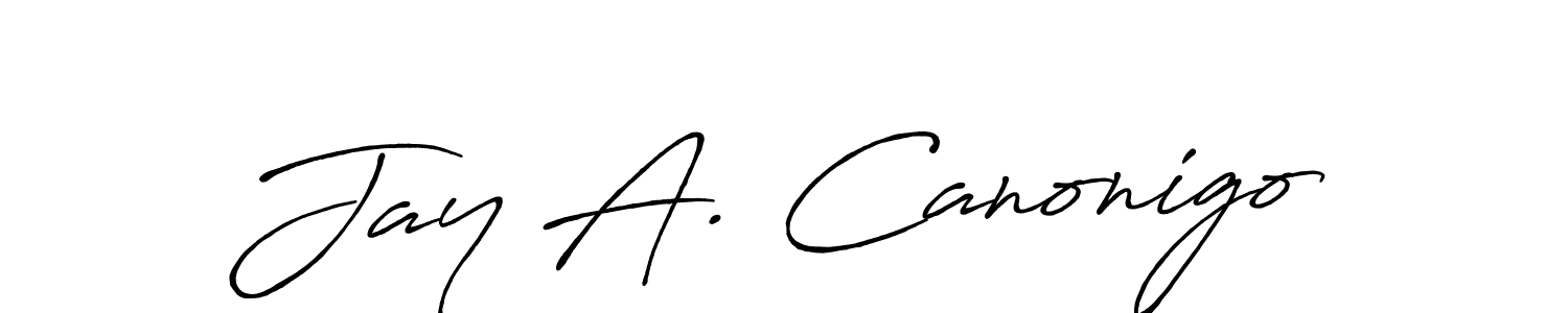 How to make Jay A. Canonigo signature? Antro_Vectra_Bolder is a professional autograph style. Create handwritten signature for Jay A. Canonigo name. Jay A. Canonigo signature style 7 images and pictures png