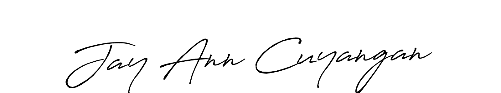 Similarly Antro_Vectra_Bolder is the best handwritten signature design. Signature creator online .You can use it as an online autograph creator for name Jay Ann Cuyangan. Jay Ann Cuyangan signature style 7 images and pictures png