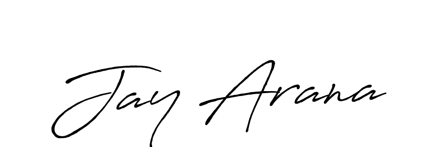 Make a beautiful signature design for name Jay Arana. With this signature (Antro_Vectra_Bolder) style, you can create a handwritten signature for free. Jay Arana signature style 7 images and pictures png