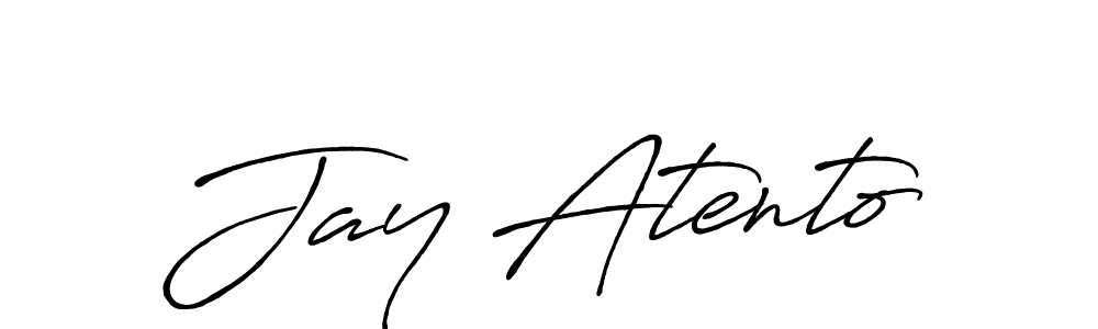 You should practise on your own different ways (Antro_Vectra_Bolder) to write your name (Jay Atento) in signature. don't let someone else do it for you. Jay Atento signature style 7 images and pictures png