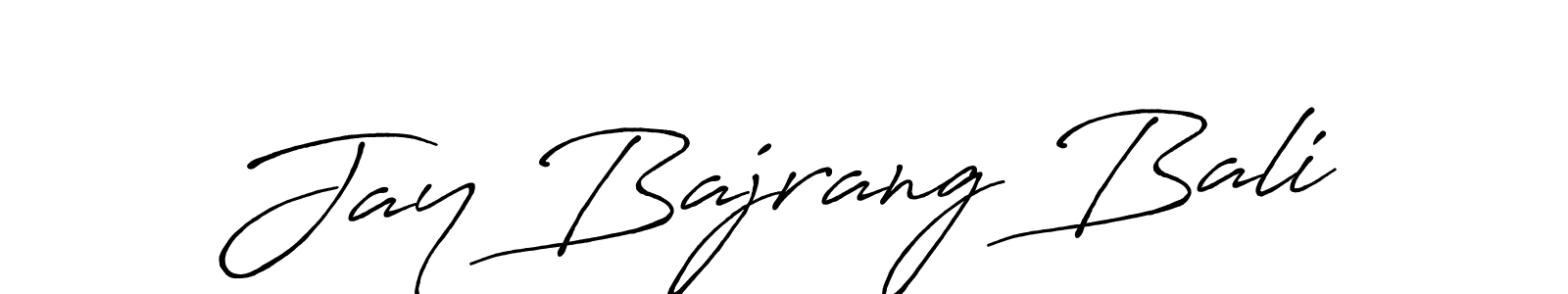 It looks lik you need a new signature style for name Jay Bajrang Bali. Design unique handwritten (Antro_Vectra_Bolder) signature with our free signature maker in just a few clicks. Jay Bajrang Bali signature style 7 images and pictures png