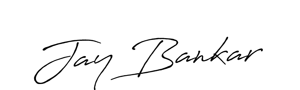 It looks lik you need a new signature style for name Jay Bankar. Design unique handwritten (Antro_Vectra_Bolder) signature with our free signature maker in just a few clicks. Jay Bankar signature style 7 images and pictures png