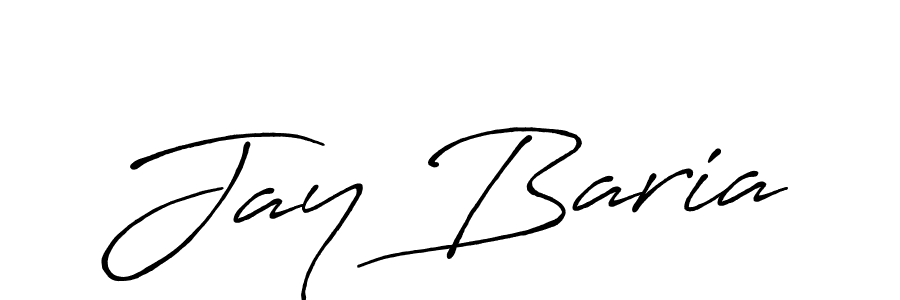 Create a beautiful signature design for name Jay Baria. With this signature (Antro_Vectra_Bolder) fonts, you can make a handwritten signature for free. Jay Baria signature style 7 images and pictures png