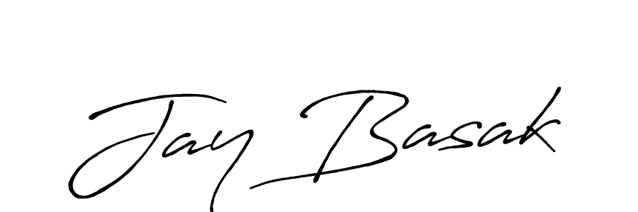 Also You can easily find your signature by using the search form. We will create Jay Basak name handwritten signature images for you free of cost using Antro_Vectra_Bolder sign style. Jay Basak signature style 7 images and pictures png