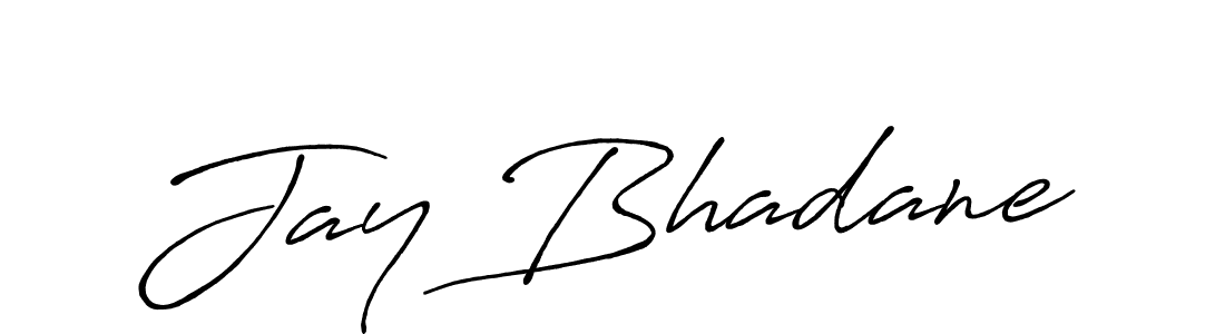 The best way (Antro_Vectra_Bolder) to make a short signature is to pick only two or three words in your name. The name Jay Bhadane include a total of six letters. For converting this name. Jay Bhadane signature style 7 images and pictures png