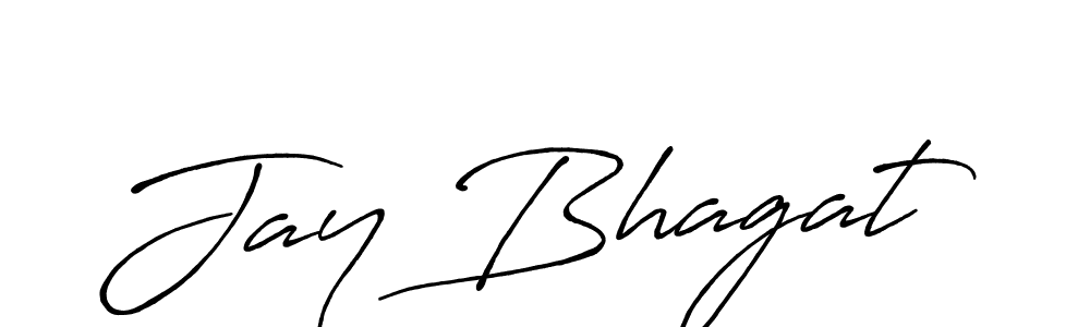 How to make Jay Bhagat name signature. Use Antro_Vectra_Bolder style for creating short signs online. This is the latest handwritten sign. Jay Bhagat signature style 7 images and pictures png