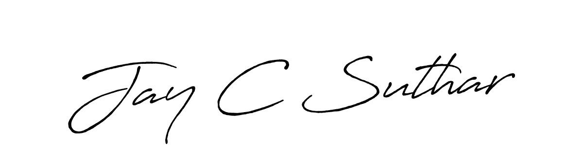 Also You can easily find your signature by using the search form. We will create Jay C Suthar name handwritten signature images for you free of cost using Antro_Vectra_Bolder sign style. Jay C Suthar signature style 7 images and pictures png