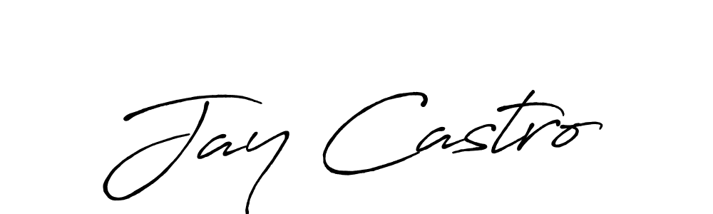 Design your own signature with our free online signature maker. With this signature software, you can create a handwritten (Antro_Vectra_Bolder) signature for name Jay Castro. Jay Castro signature style 7 images and pictures png