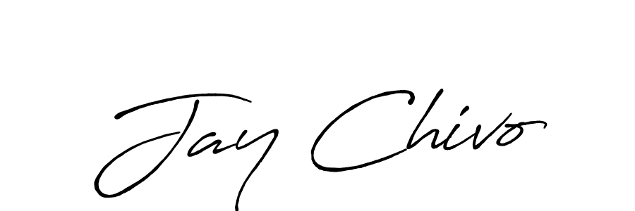 Similarly Antro_Vectra_Bolder is the best handwritten signature design. Signature creator online .You can use it as an online autograph creator for name Jay Chivo. Jay Chivo signature style 7 images and pictures png