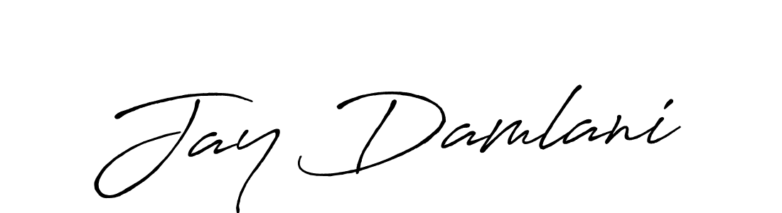 Similarly Antro_Vectra_Bolder is the best handwritten signature design. Signature creator online .You can use it as an online autograph creator for name Jay Damlani. Jay Damlani signature style 7 images and pictures png