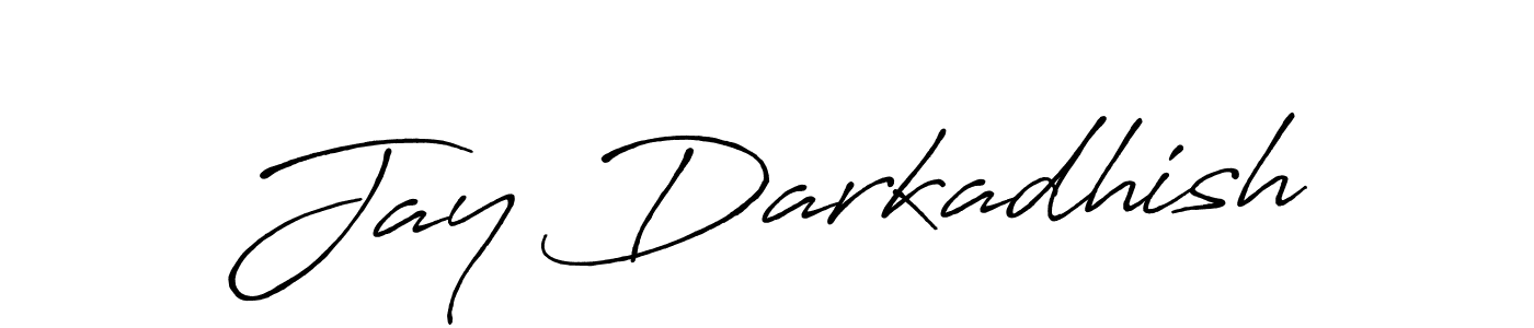 Use a signature maker to create a handwritten signature online. With this signature software, you can design (Antro_Vectra_Bolder) your own signature for name Jay Darkadhish. Jay Darkadhish signature style 7 images and pictures png