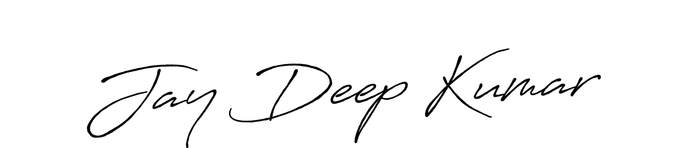 Make a beautiful signature design for name Jay Deep Kumar. With this signature (Antro_Vectra_Bolder) style, you can create a handwritten signature for free. Jay Deep Kumar signature style 7 images and pictures png