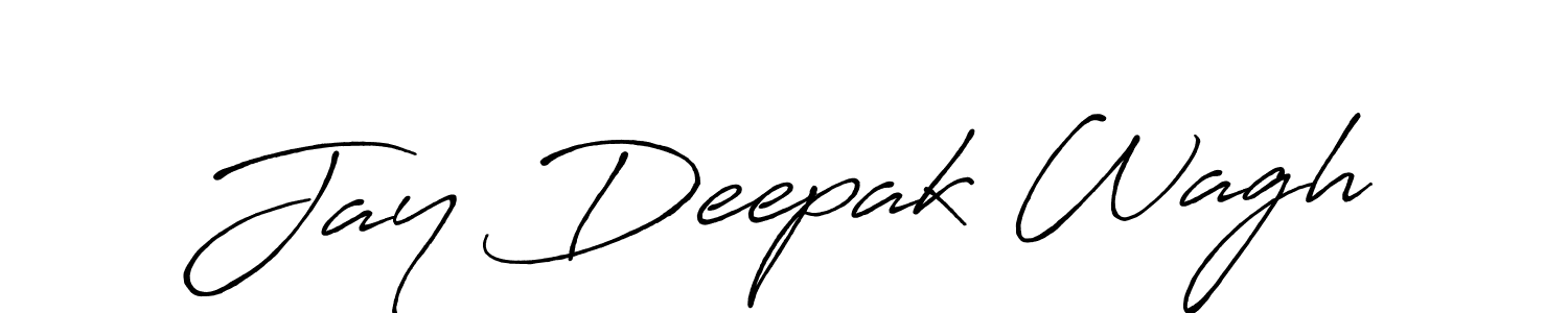 Design your own signature with our free online signature maker. With this signature software, you can create a handwritten (Antro_Vectra_Bolder) signature for name Jay Deepak Wagh. Jay Deepak Wagh signature style 7 images and pictures png