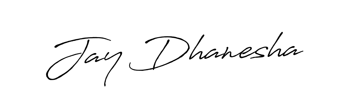 Similarly Antro_Vectra_Bolder is the best handwritten signature design. Signature creator online .You can use it as an online autograph creator for name Jay Dhanesha. Jay Dhanesha signature style 7 images and pictures png
