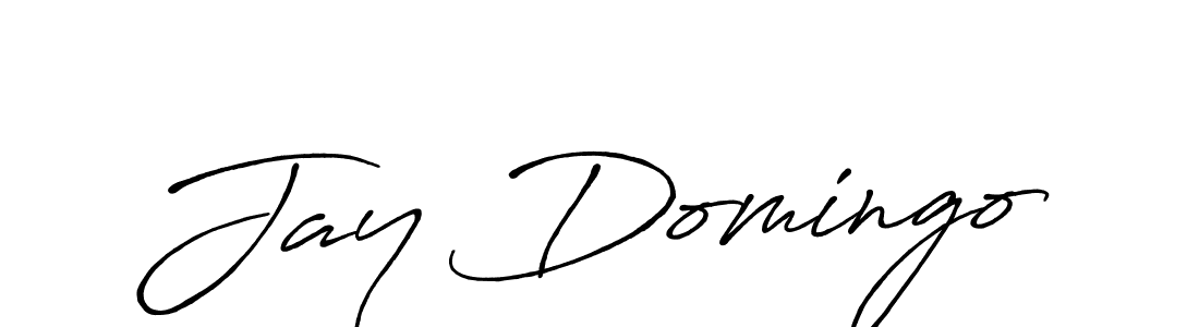 How to make Jay Domingo name signature. Use Antro_Vectra_Bolder style for creating short signs online. This is the latest handwritten sign. Jay Domingo signature style 7 images and pictures png