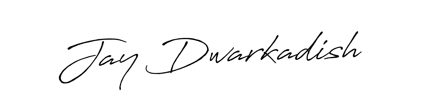 How to make Jay Dwarkadish name signature. Use Antro_Vectra_Bolder style for creating short signs online. This is the latest handwritten sign. Jay Dwarkadish signature style 7 images and pictures png